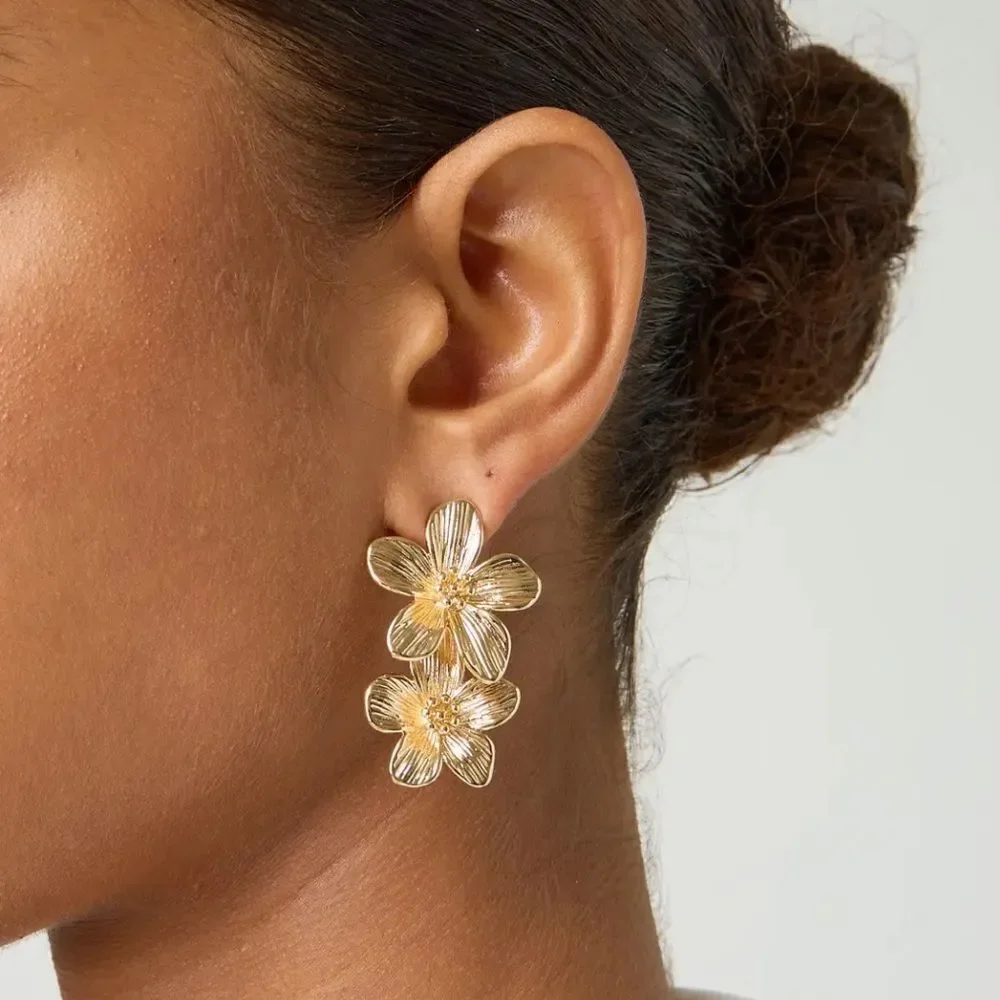 Bohemian flower earrings A1085
